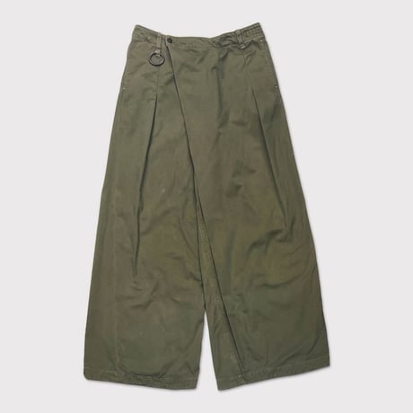 Wrapped Work Trousers With Night-Cut(AGED TWILL) OLIVE