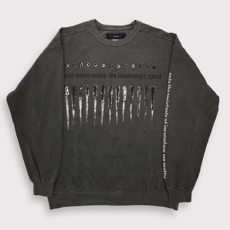 BOOTLEG CREW SWEAT(BLACK SHINE)AGED BLACK