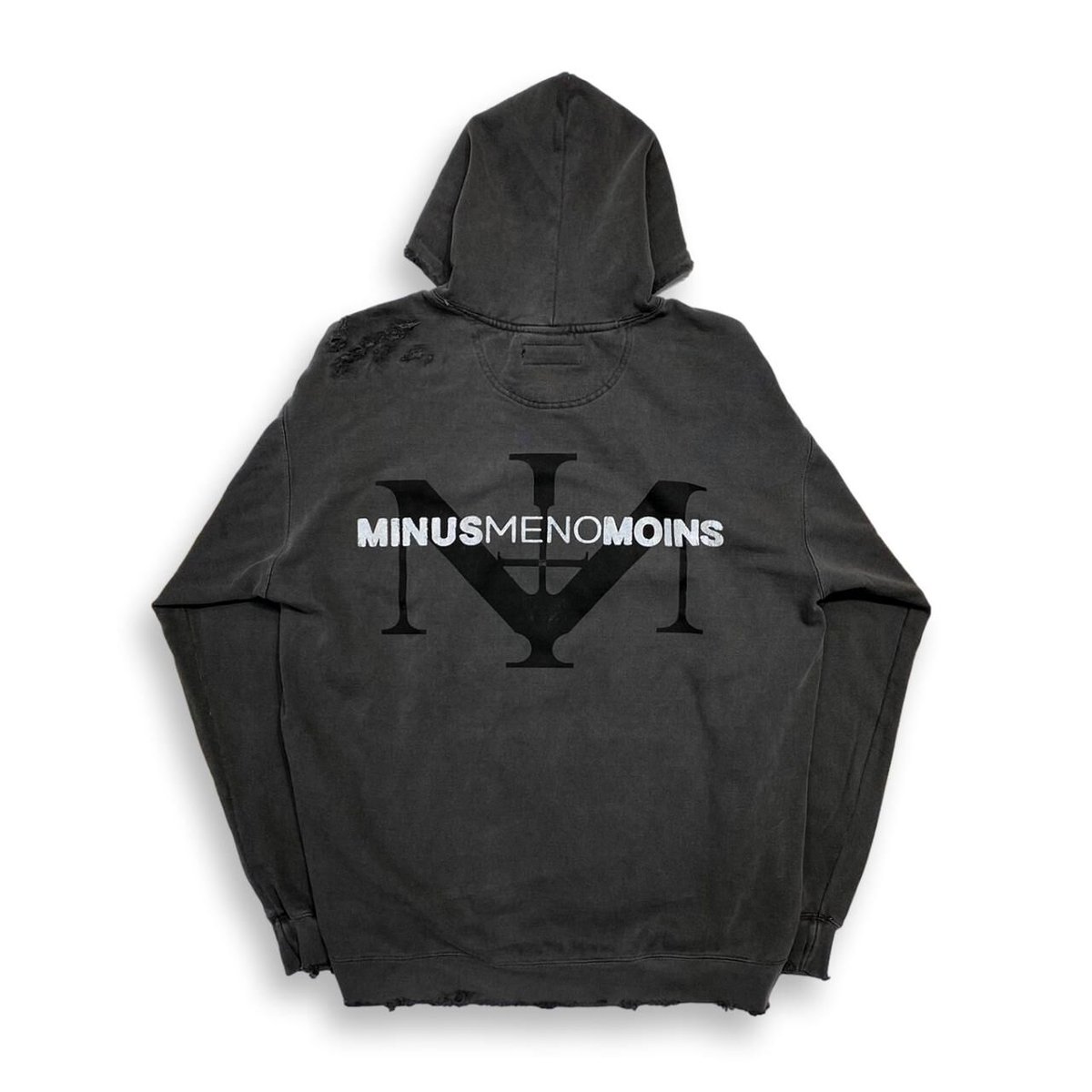 minus BOOTLEG CREW SWEAT DAGED BLACK