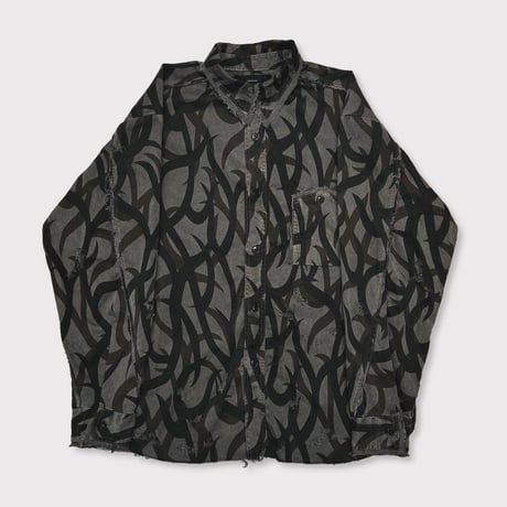 Tribal Camouflage Slash Seam Mountain With Chinstrap 20 Years BK(AGED TWILL)