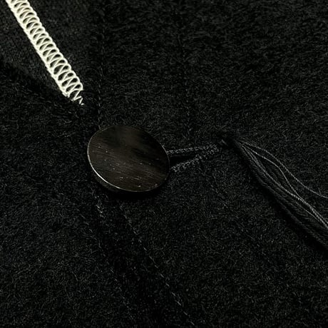 TIMELESS  CUT OFF 1B CARDIGAN BLACK ROSE(COMPRESSION KNIT)