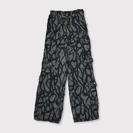 Tribal Camouflage Slash Seam HBT Cargo 20Years BK(AGED TWILL)