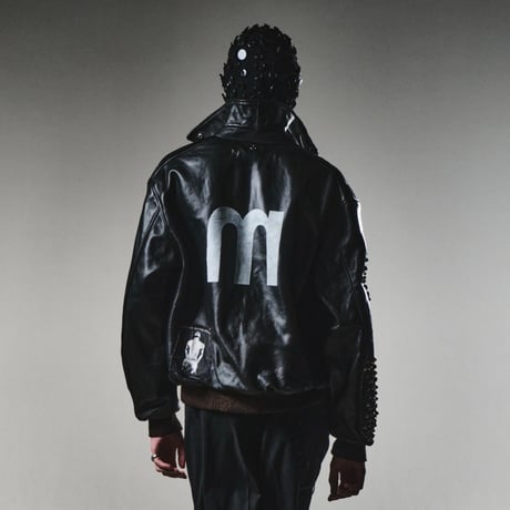 Bootleg Flight Leather Jacket(BROWN CORE) BLACK