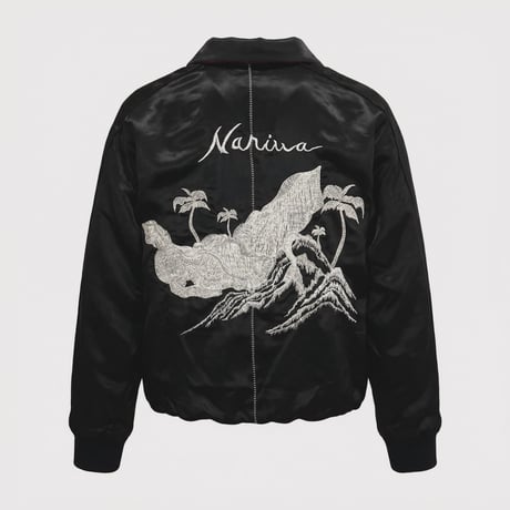 x A PUZZLING HOME Souvenir Love Jacket(TWO FACE) BLACK