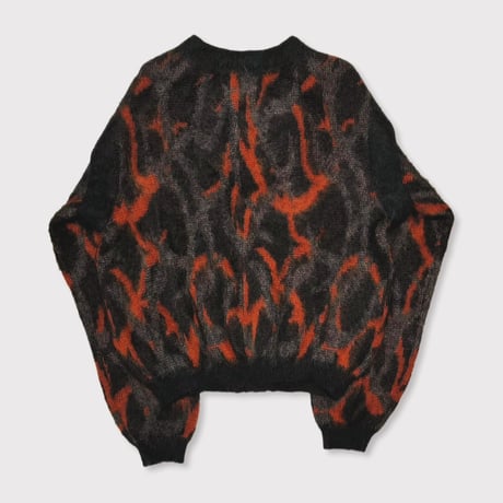 Tribal Camouflage Mohair Cardigan(KID MOHAIR)