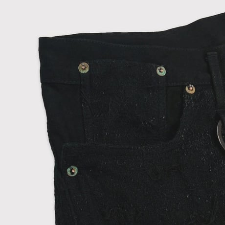 Twist Seam Lot.20617 R&D(100YEARS DENIM) BLACK