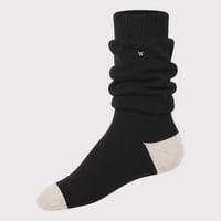 TIMELESS 	x WHIMSY Logo Socks(LOOSE FIT) BLACK