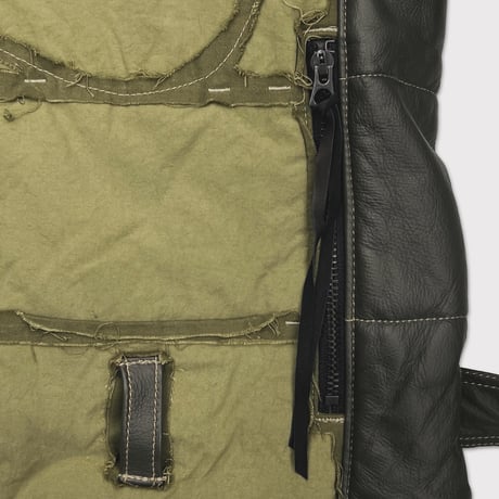 Rustic Edged DAS Parka(VEGETABLE DYED NYLON) OLIVE