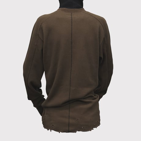 Combat Long Thermal With Damaged(CLASSIC WAFFLE KNIT) MOCHA