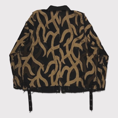 Slash Seam Detroit Jacket NOIR(SHADOW ASAT) DUST BLACK