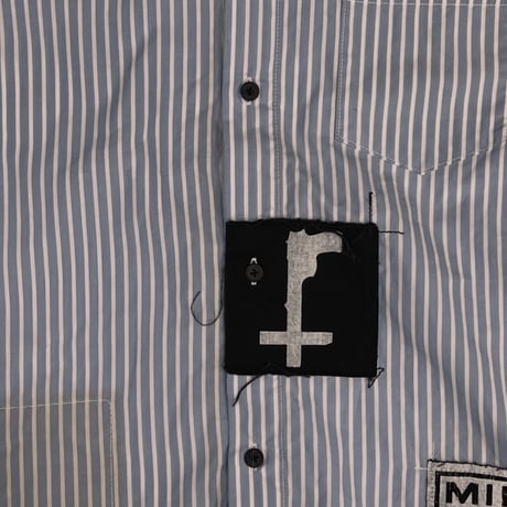 Bootleg Stripe Shirts With Patched(MIN) SAX