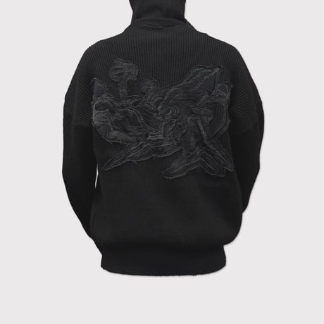 Love Knit Jumper(SWEDISH ARMY VINTAGE)BLACK