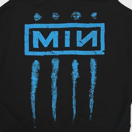 x MUZE Bootleg WIDE SWEAT HOODIE(SHINE)WASHED BLACK
