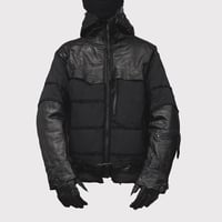 Rustic Edged DAS Parka(VEGETABLE DYED NYLON) BLACK