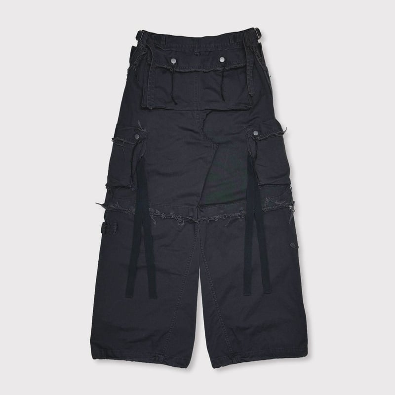 Slash Seam Twist Cargo Pants(AGED TWILL) AGED B