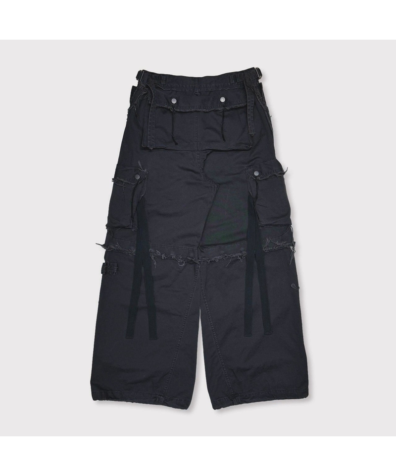 Slash Seam Twist Cargo Pants(AGED TWILL) AGED B