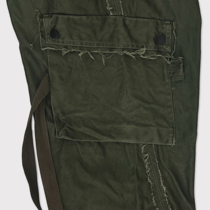 Slash Seam Twist Cargo Pants(PIGMENT DYED MOLES