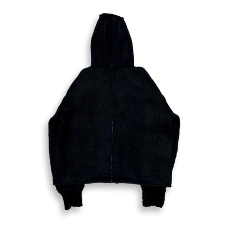 TIMELESS  Slash Seam Over Active Hoodie(ITALIAN MOHAIR WOOL)