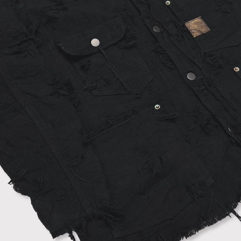 Rustic Collar Chore Jacket Boro Crust(NOIR) | M