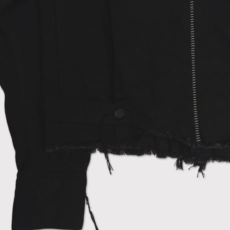 Deconstructed Denim Trucker(KOJIMA) BLACK