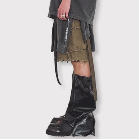 Slash Seam Twist Cargo Pants(AGED TWILL) SAND