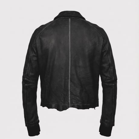 Skin Jacket(VEGETABLE TANNING PIG LEATHER) BLACK