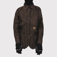 Chore Jacket With Damaged(PIGMENT DYED MOLESKIN) MOCHA