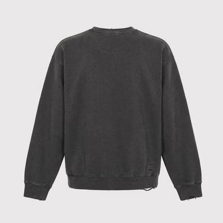 Inactive Crew Sweat With Repaired/AGED BLACK