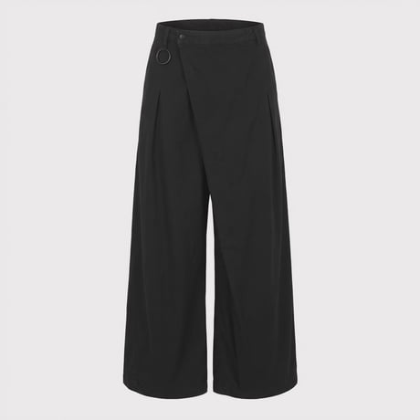 Wrapped Work Trousers With Night-Cut(AGED TWILL) BLACK