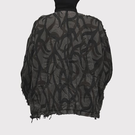 Slash Seam Tribal Camouflage Flight Jacket 20Yeas BK(AGED TWILL)AGED BLACK LINING