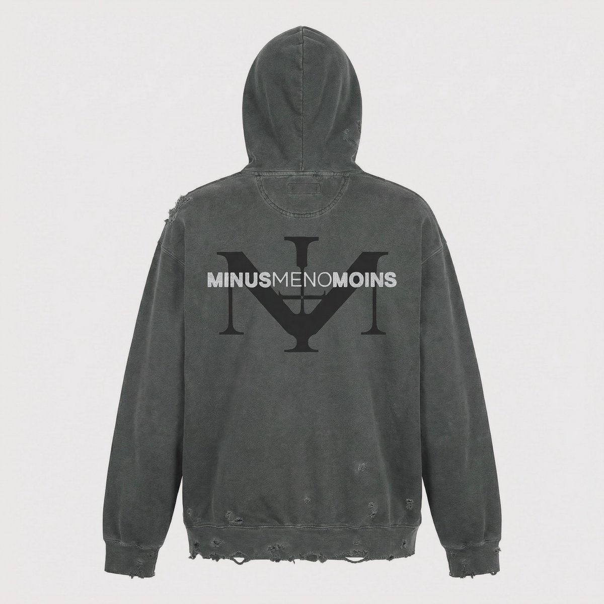 Bootleg Zip Up Hoodie With Damaged(SIN) | MINUS