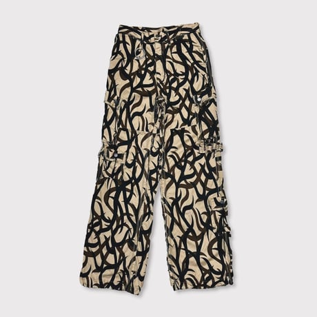 Tribal Camouflage Slash Seam HBT Cargo DUST(AGED TWILL)