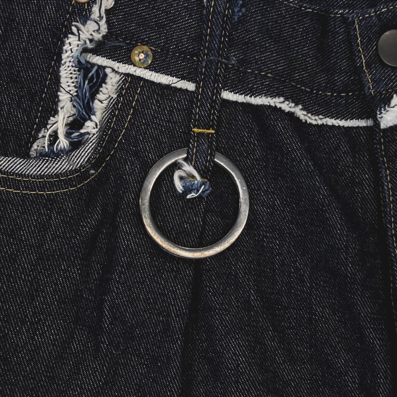 Slash Seam Twist Cargo Jeans(KOJIMA)INDIGO | MI