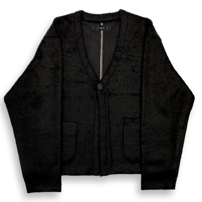 TIMELESS CUT OFF 1B CARDIGAN NOIR(LIKES MOHAIR TIMELESS CUT OFF 1B CARDIGAN NOIR(LIKES MOHAIR