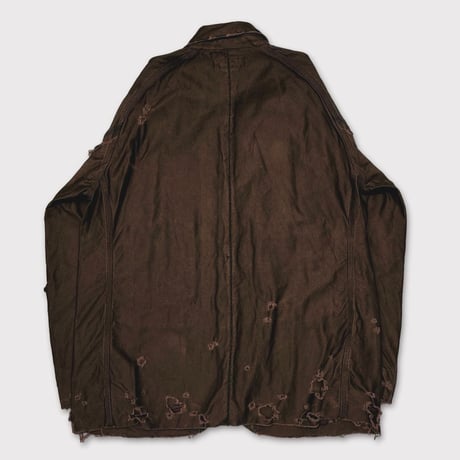 Chore Jacket With Damaged(PIGMENT DYED MOLESKIN) MOCHA