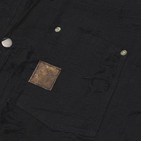 Rustic Collar Chore Jacket Boro Crust(NOIR)