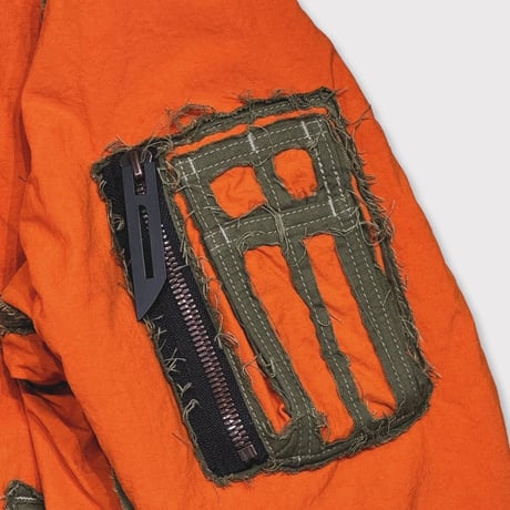 INSIDE-OUT Flight Jacket(VEGETABLE DYED NYLON)