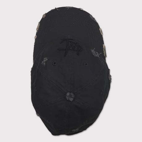 Sigunatured Cap With DAMAGED(CLASSIC TIWLL) SUNFADE BLACK