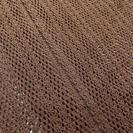 TIMELESS  KAMON ALOHA SHIRT(RASCHEL LACE)  BROWN