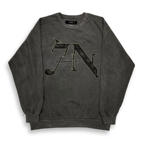 BOOTLEG CREW SWEAT(7SINS)AGED BLACK