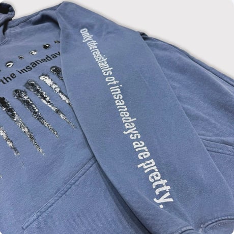 BOOTLEG HOODIE(BLACK SHINE)STAIN