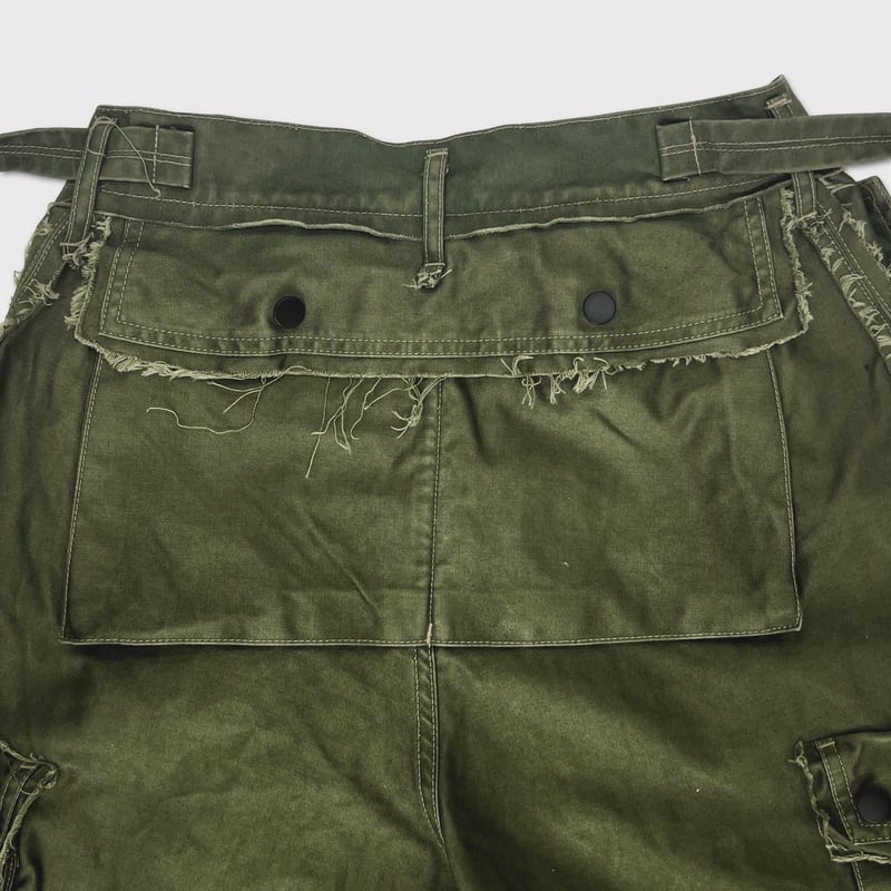 Slash Seam Twist Cargo Pants(PIGMENT DYED MOLES
