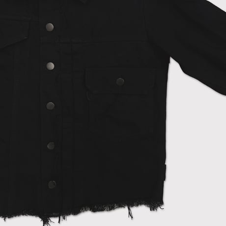 Deconstructed Denim Trucker(KOJIMA) BLACK