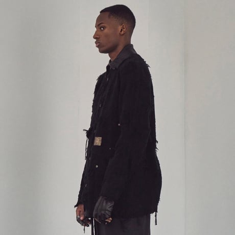 Rustic Collar Chore Jacket Boro Crust(NOIR)