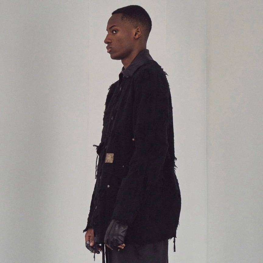 Rustic Collar Chore Jacket Boro Crust(NOIR) | M