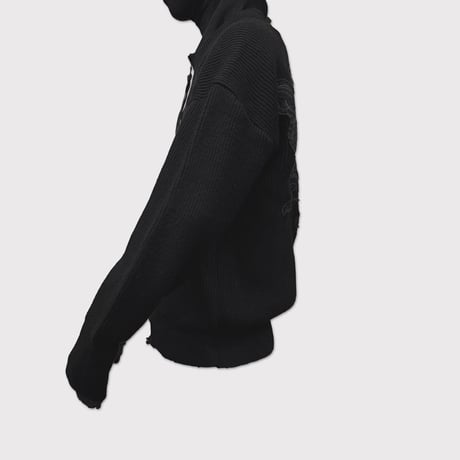 Love Knit Jumper(SWEDISH ARMY VINTAGE)BLACK