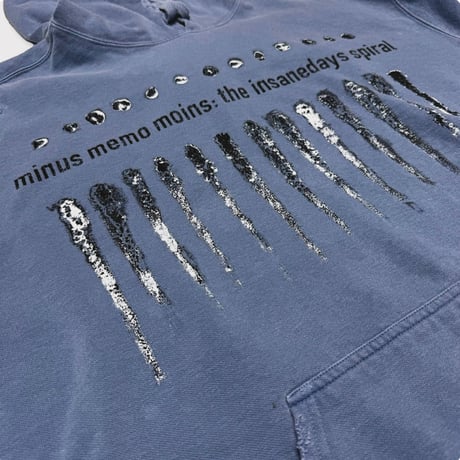 BOOTLEG HOODIE(BLACK SHINE)STAIN