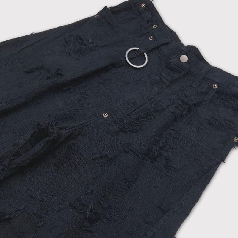 Cut Off Heavy Short Boro Crust (NOIR) | MINUS O
