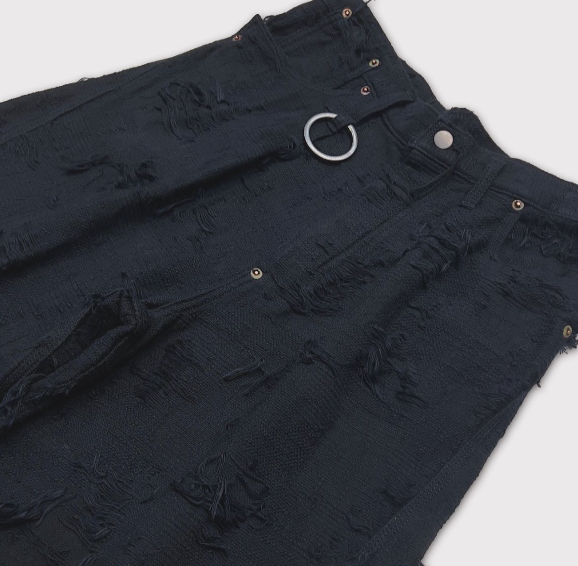 Cut Off Heavy Short Boro Crust (NOIR) | MINUS O