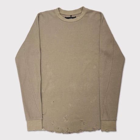Combat Long Thermal With Damaged(CLASSIC WAFFLE KNIT) SAND